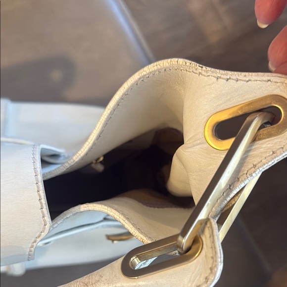 Jimmy Choo White Leather Handbag - Picture 10 of 16